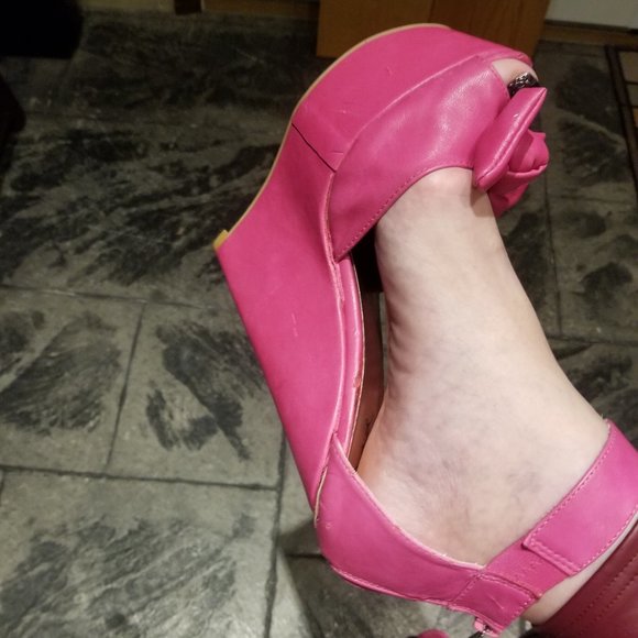 Over 7 inch Very High Heel Wedges - Picture 1 of 16